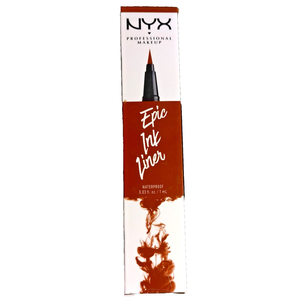 NYX Epic Ink Liner EIL02 Brown Professional Makeup Waterproof 0.03 Fl. Oz. NEW